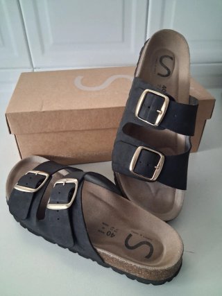 Sandalias Senses & Shoes Talla 40 Negras