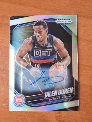 Jalen Duren Prizm Black Autograph