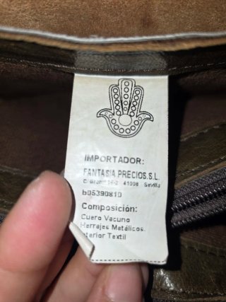 Bolso bandolera de cuero