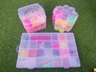 Set 3 maletines gomas elásticas pulseras