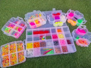 Set 3 maletines gomas elásticas pulseras