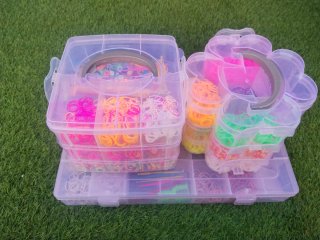 Set 3 maletines gomas elásticas pulseras