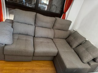 Sofá modular reclinable con arcón