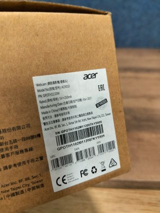 Acer ACR010 Webcam QHD 2K USB Micrófono