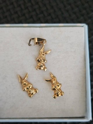 Colgante,pendiente Bugs Bunny Oro 18kt