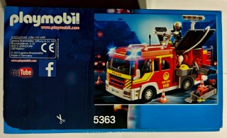 Lote 5363 Camión Bomberos Playmobil SIN ABRIR