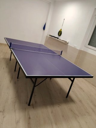 Mesa de Ping Pong Plegable Azul