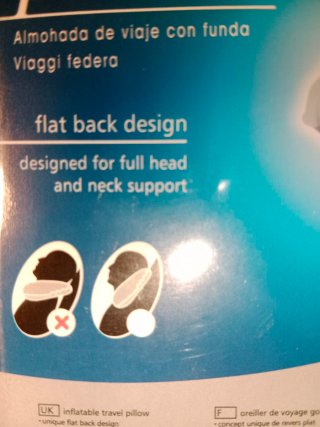 Almohada de Viaje Cuello Plana ¡Oportunidad!