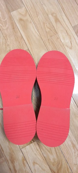 Zapatos Kilarney grises y rojos talla 36