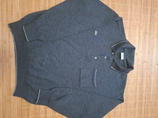 Jersey Lacoste Gris Manga Larga
