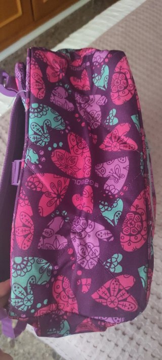 Mochila escolar Gabol con estampado de corazones
