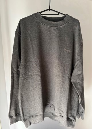 Sudadera Wrangler Gris Jaspeada Talla XXL