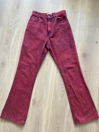 Bimba y Lola Jeans Lavado Ácido Rectos Talle 38