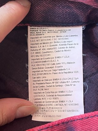 Bimba y Lola Jeans Lavado Ácido Rectos Talle 38