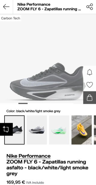 Nike Zoom Fly 6 Zapatillas Running Hombre/Mujer