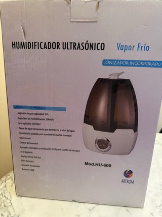 Humidificador Ultrasónico Vapor Frío ARTROM
