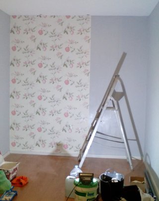 Pintura y colocacion de papel pintado