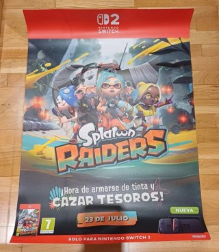 Póster Splatoon Raiders Nintendo Switch. 1m x 70cm