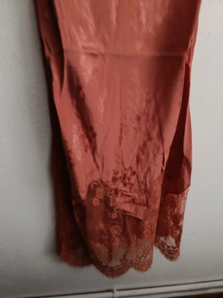Vestido largo Zara jacquard encaje talla XS
