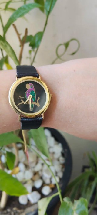 Reloj Forsam Vintage Mujer Negro/Dorado
