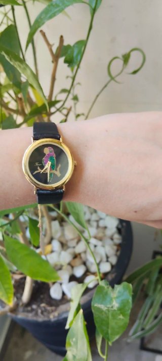 Reloj Forsam Vintage Mujer Negro/Dorado