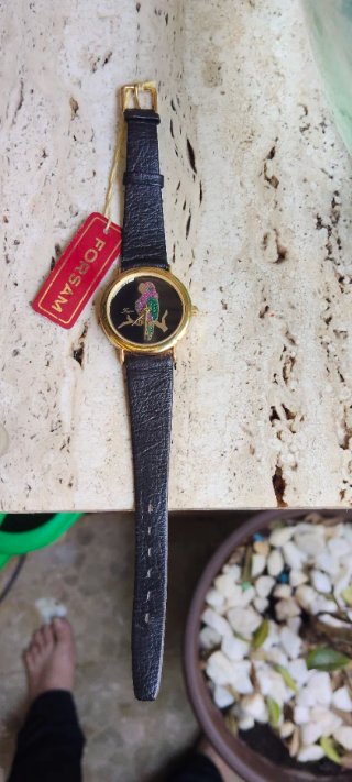Reloj Forsam Vintage Mujer Negro/Dorado