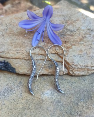 Pendientes étnicos de plata