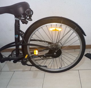 Bicicleta de paseo BTWIN negra