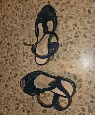 Zapatos Fama Pastor Talla 35 Azul