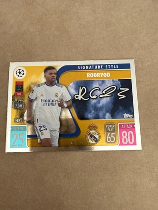Tarjeta Rodrygo Real Madrid 447