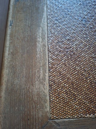 Mesa de centro estilo balinés madera y ratán