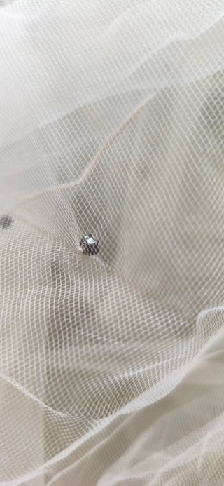 Vestido de Novia Blanco con Encaje y Pedrería
