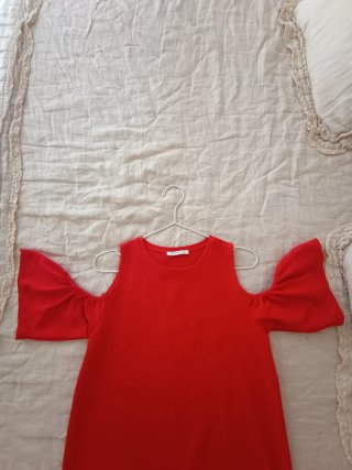 Vestido Zara Rojo Talla S