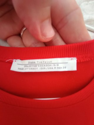 Vestido Zara Rojo Talla S