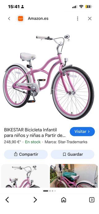 Bicicleta Infantil Niña Decathlon desde 8 Años
