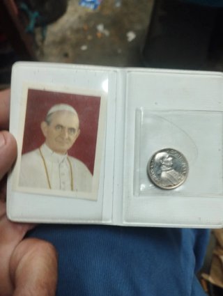 Moneda Plata Papa Pablo VI Conmemorativa