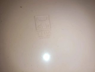 Sgabello Elba vintage rosa metallo plastica
