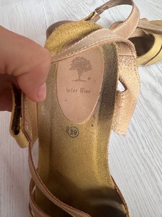 Sandalias cuña piel Inter-Bios Talla 39