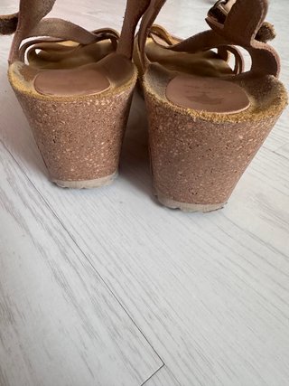 Sandalias cuña piel Inter-Bios Talla 39