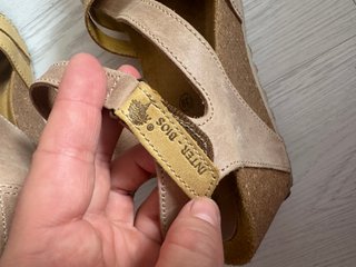 Sandalias cuña piel Inter-Bios Talla 39