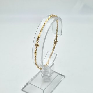 Pulsera oro de 18k Bismark con Piedras 4.52 g 19cm