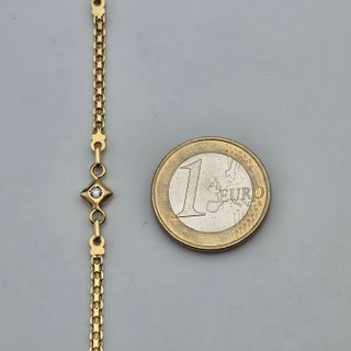 Pulsera oro de 18k Bismark con Piedras 4.52 g 19cm