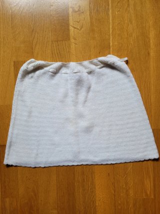 Falda mini elástica blanca