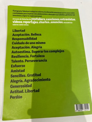 Talentum, 2 Secundaria programa de valores y de...