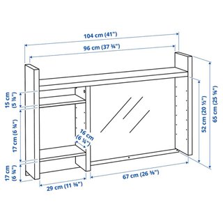 Módulo Estantería Escritorio IKEA Blanco