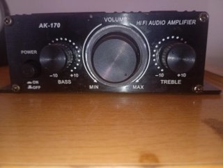 Amplificador Hi-Fi AK-170 Negro/Azul