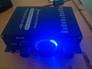 Amplificador Hi-Fi AK-170 Negro/Azul