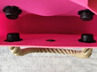 Bolso Rosa Impermeable Asas Cuerda