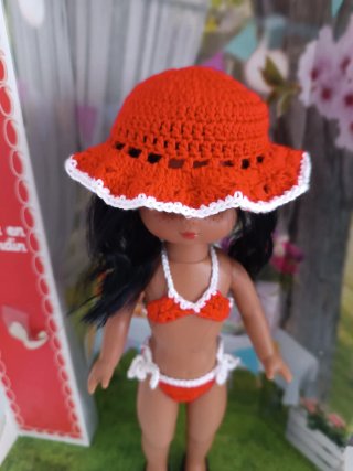 Conjunto playero Lesly crochet