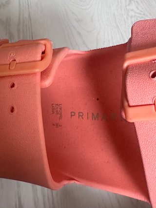 Sandalias goma rosa Primark T.36